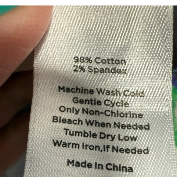 Talbots Striped Floral Pleated Midi Skirt Size 10 Old Money Feminine Modest - Picture 10 of 12